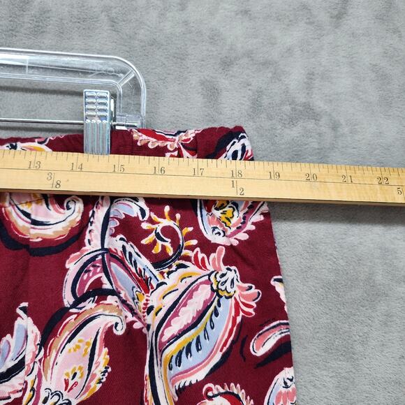 NWOT Liz Claiborne Women's XXLARGE Pajama Set Burgundy Paisley Sleep Lounge Wear - Picture 16 of 16